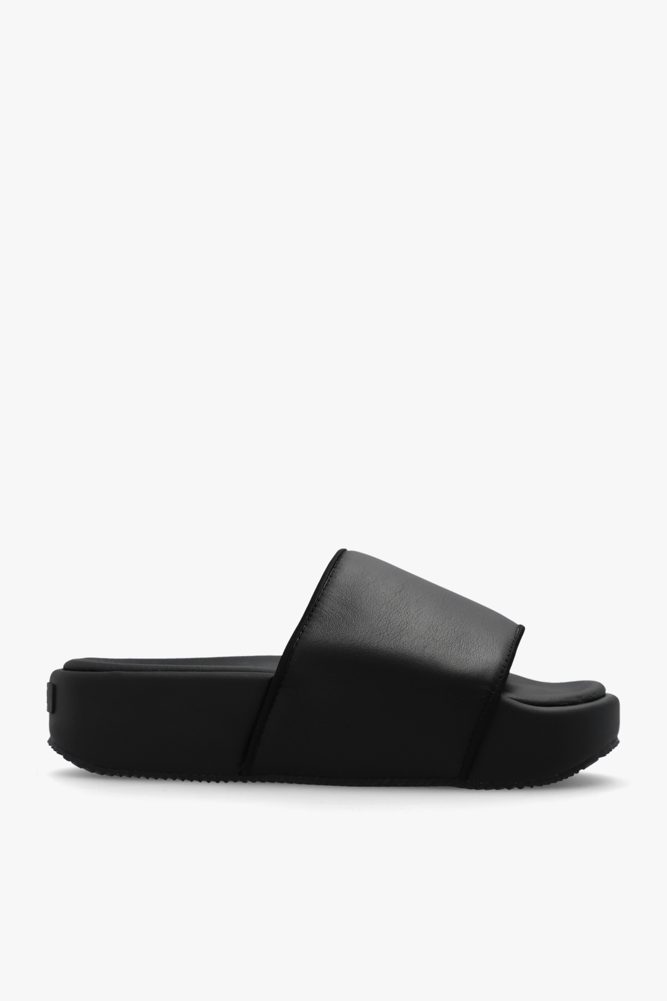 Y-3 Yohji Yamamoto Leather platform slides | Women's Shoes | Vitkac